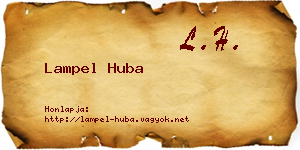 Lampel Huba névjegykártya
